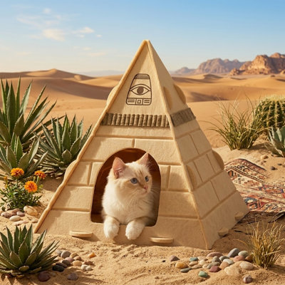 Tucker Murphy Pet™ Scratch-Resistant Felt Cat Hideaway for Indoor